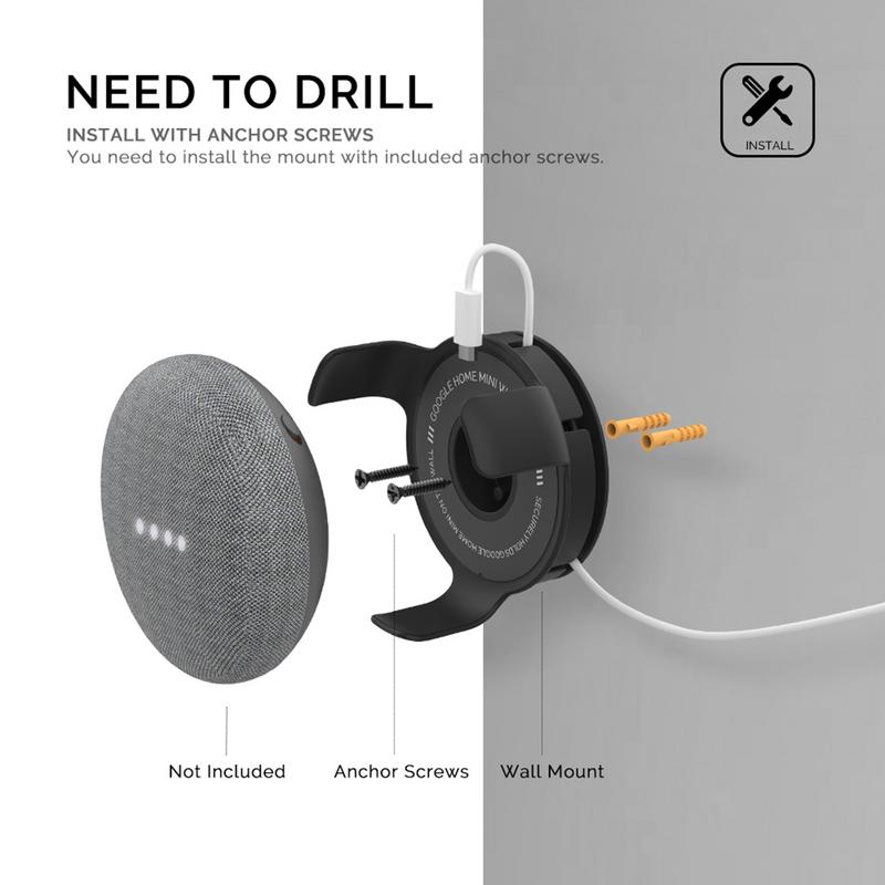 Outlet Wall Mount Holder สําหร - Google Speaker Nest Audio บทวิจารณ์และราคา