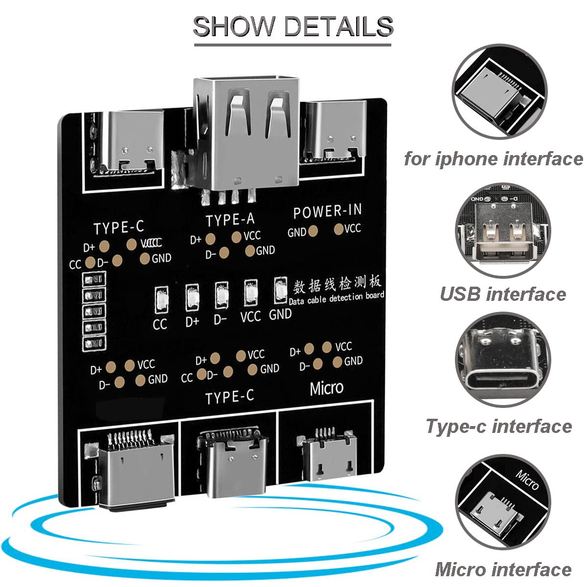 บอร์ดตรวจสอบสายดาต้า DT3 สำหรั - Co Detector Plug บทวิจารณ์และราคา