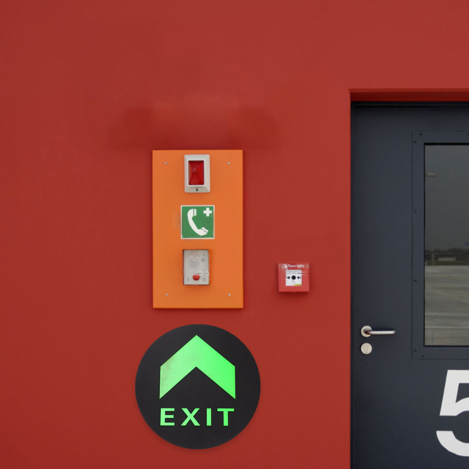 สติกเกอร์ติดพื้นเรืองแสงกลางคื - Emergency Exit Sign บทวิจารณ์และราคา
