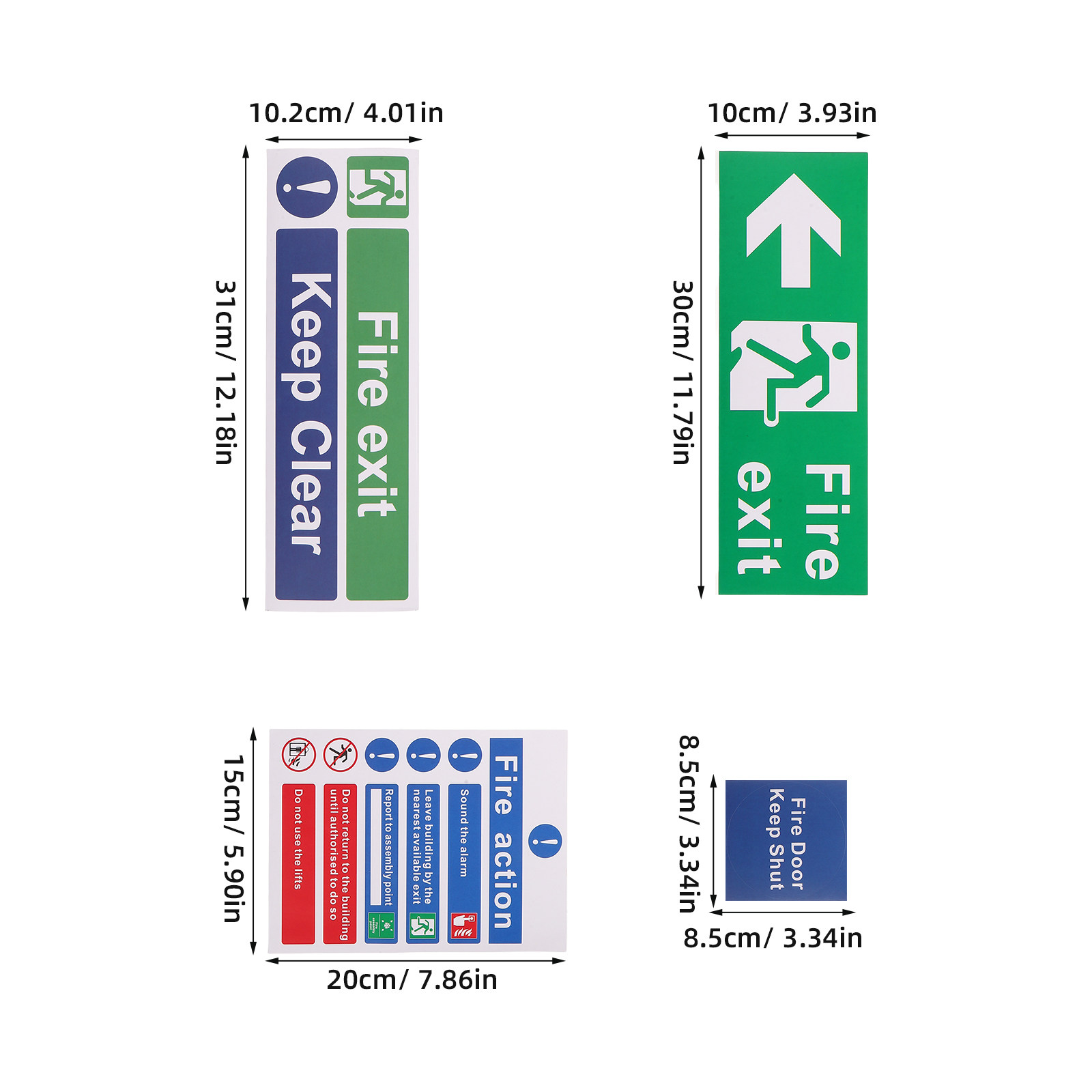 ป้ายทางออกฉุกเฉิน 21 ชิ้น สำหร - Emergency Exit Sign บทวิจารณ์และราคา