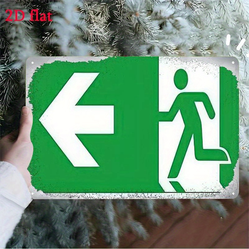 ป้ายทางออกฉุกเฉินโลหะ - สัญลัก - Emergency Exit Sign บทวิจารณ์และราคา